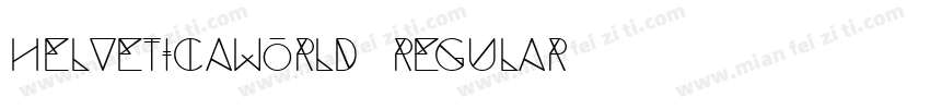 Helveticaworld regular字体转换